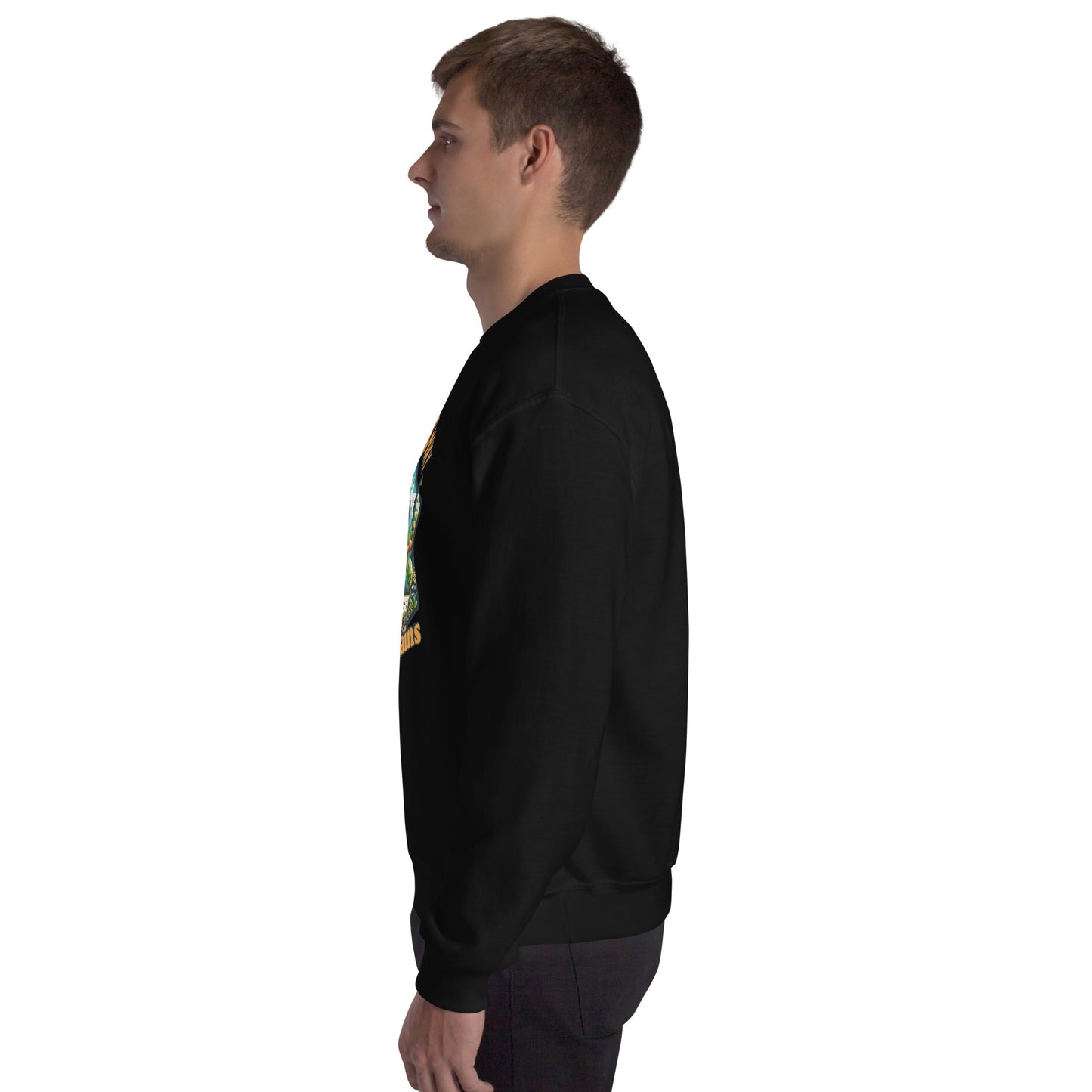 Men’s Sweatshirt, Great Smoky Mountains, black, left men