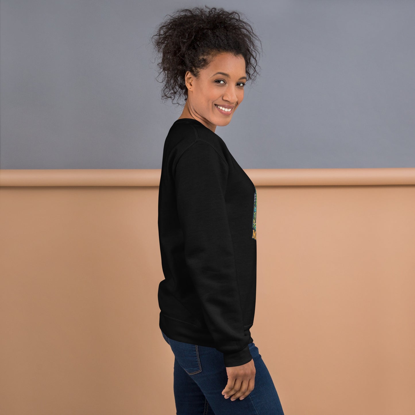Women’s Sweatshirt - Great Smoky Mountains Adventure - National Park Apparel, black, right side