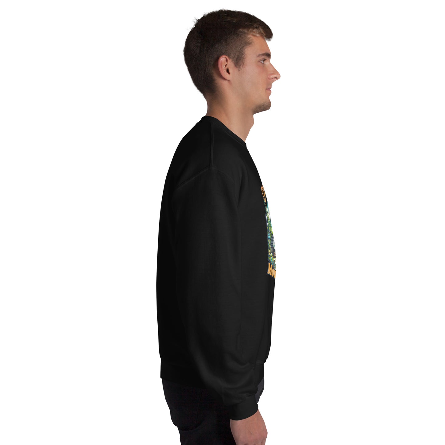 Men’s Sweatshirt, Great Smoky Mountains, black, right men