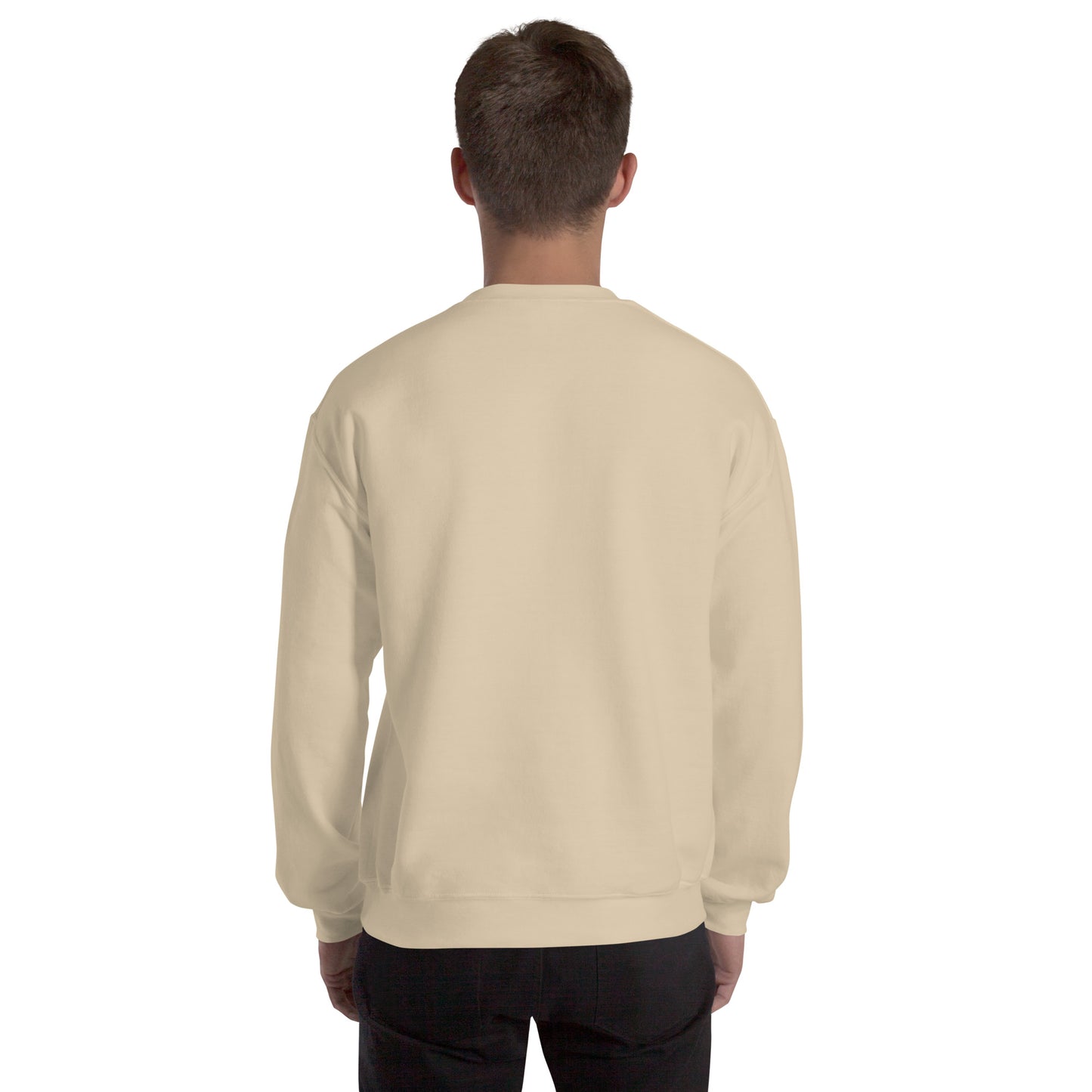 Men’s Sweatshirt, Great Smoky Mountains, sand beige, back side men