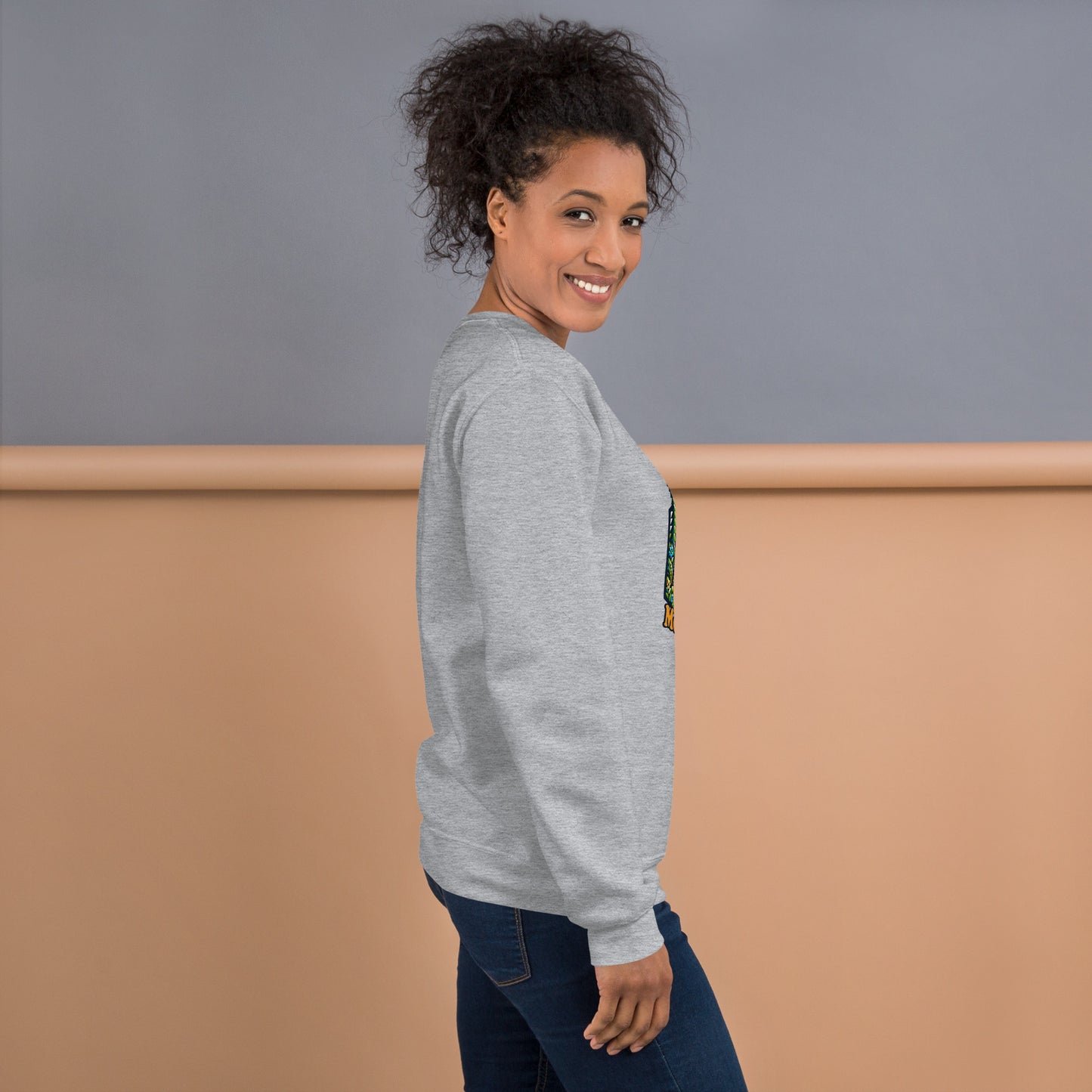 Women’s Sweatshirt - Great Smoky Mountains Adventure - National Park Apparel, Gray, right side