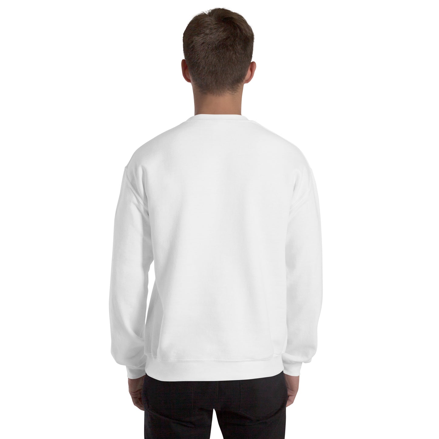 Men’s Sweatshirt, Great Smoky Mountains, white, back side men