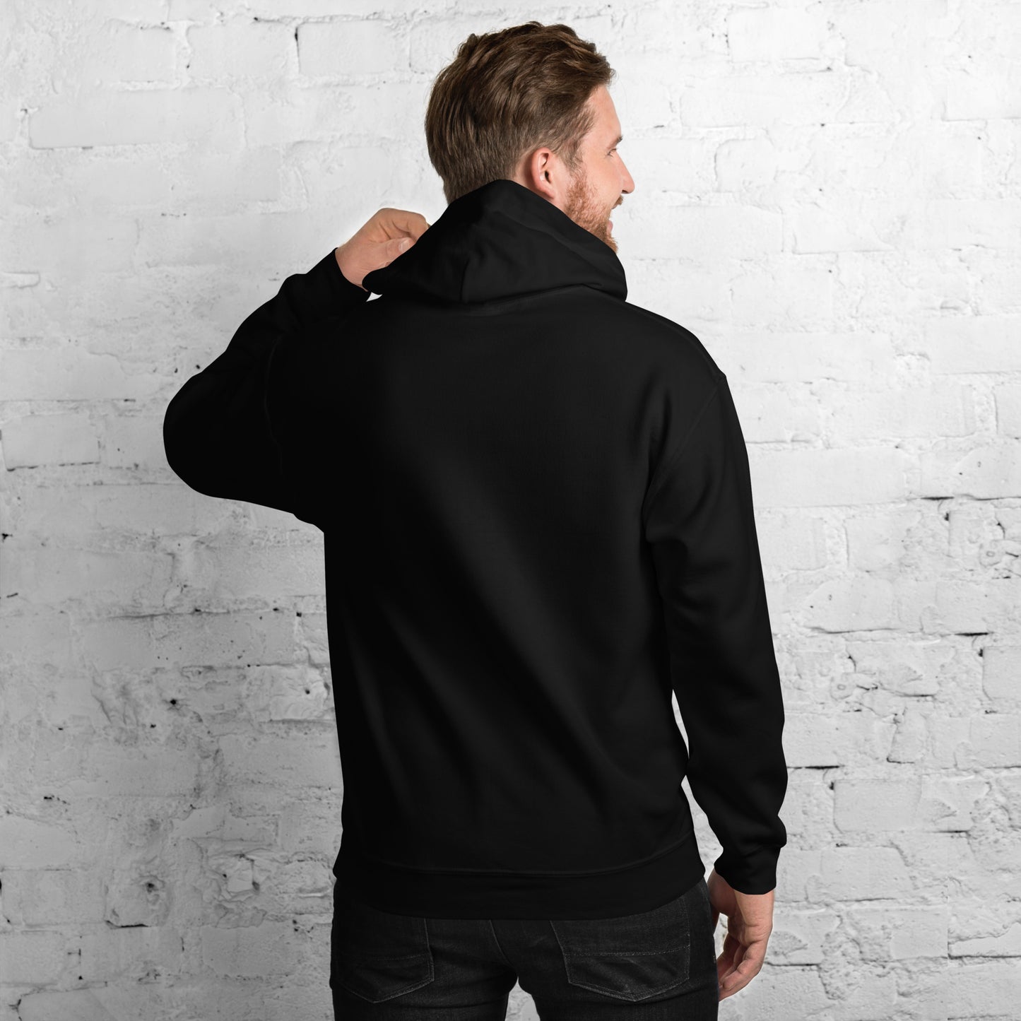 Men’s Hoodie - Road Trip Vacay Day - Adventure-Inspired Apparel, Black, Black side