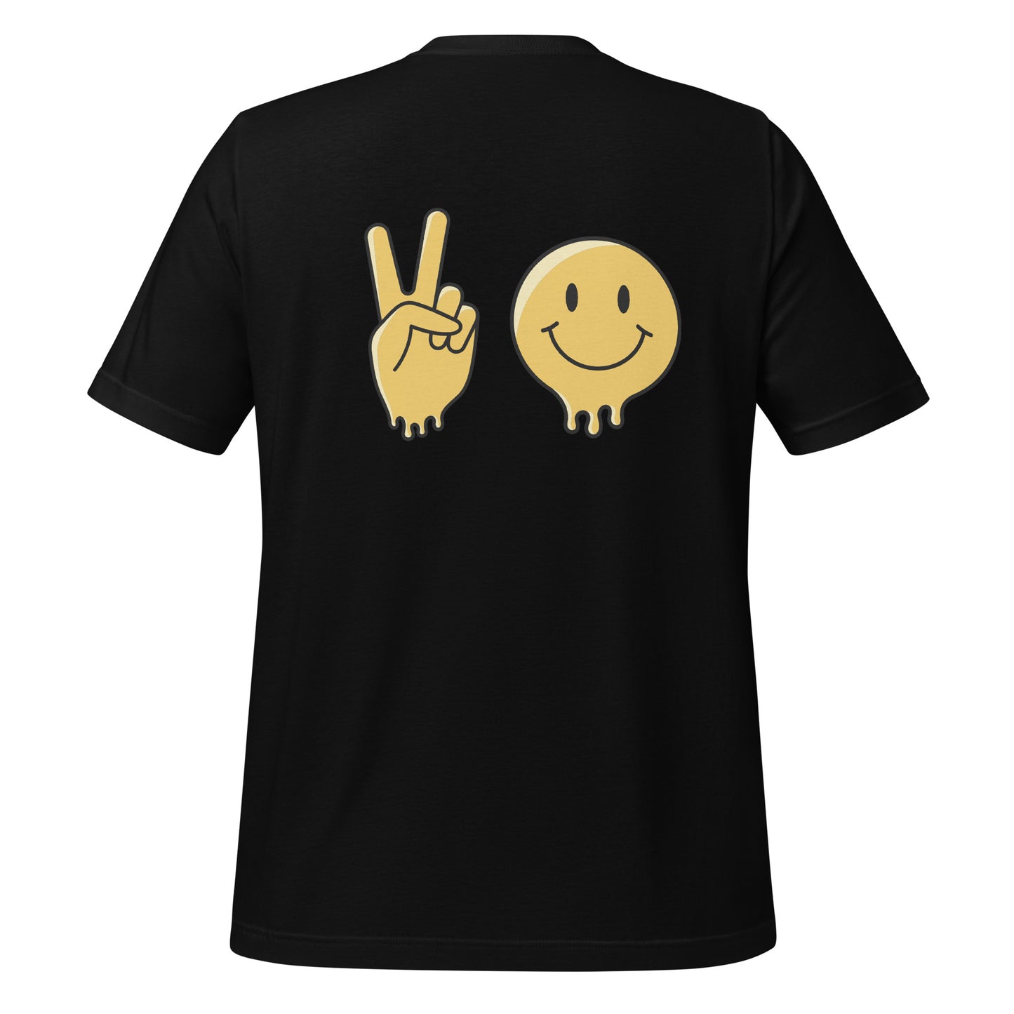Unisex Eco-Friendly T-Shirt - Just Chill - Sustainable, Lightweight, and Perfect for Everyday Style, black ,back full body