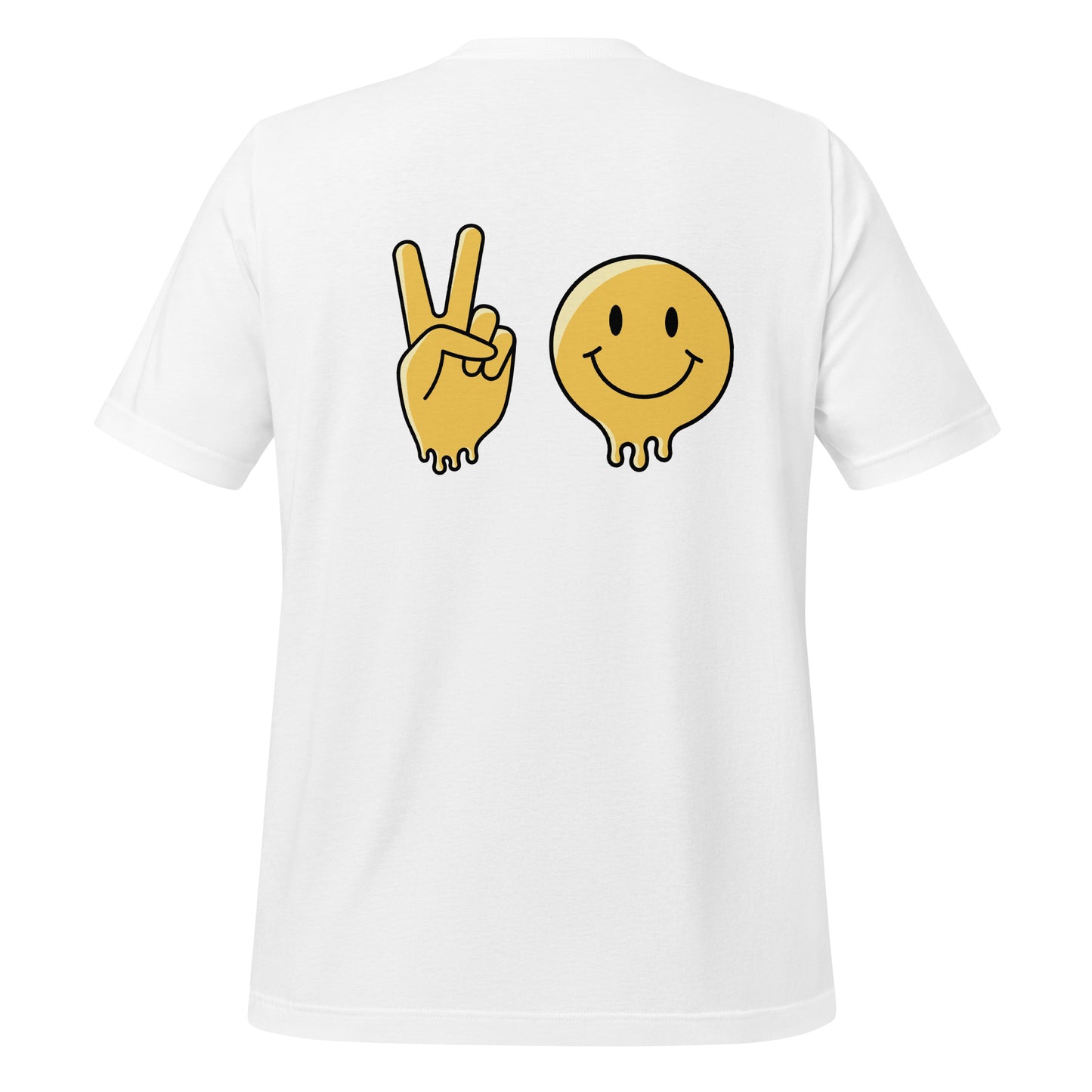 Unisex Eco-Friendly T-Shirt - Just Chill - Sustainable, Lightweight, and Perfect for Everyday Style, white ,back full body