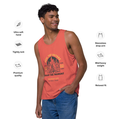 Men’s premium tank top - Feel the Nature & Enjoy the Moment
