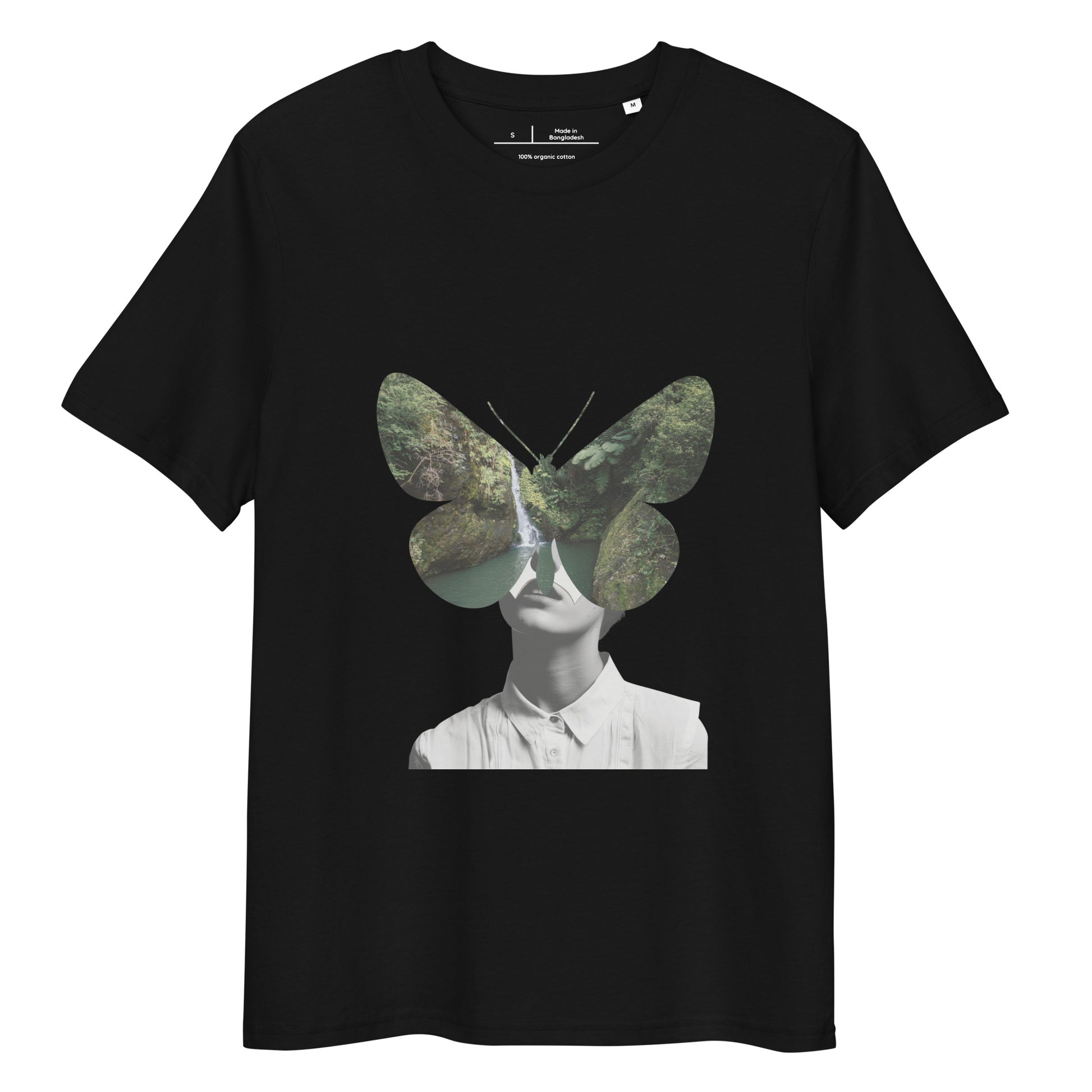Men’s Organic Cotton T-Shirt – Eco-Friendly Comfort for Everyday Wear black, full body, front