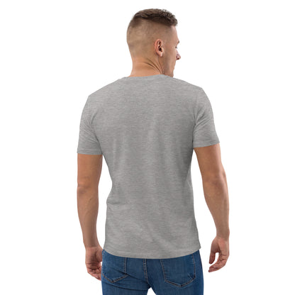 Men’s Organic Cotton T-Shirt – Eco-Friendly Comfort for Everyday Wear gray, men, back