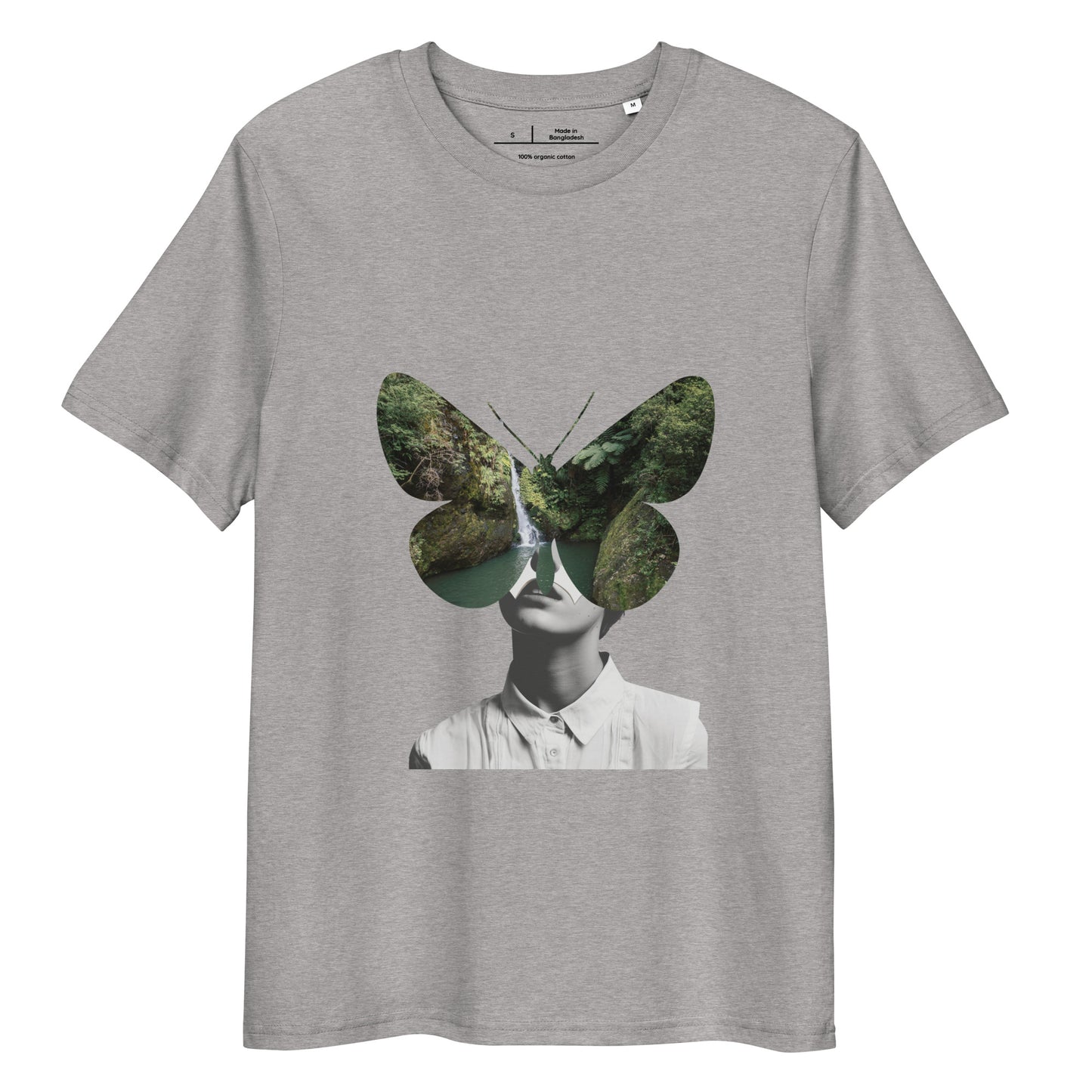 Men’s Organic Cotton T-Shirt – Eco-Friendly Comfort for Everyday Wear gray, full body, front