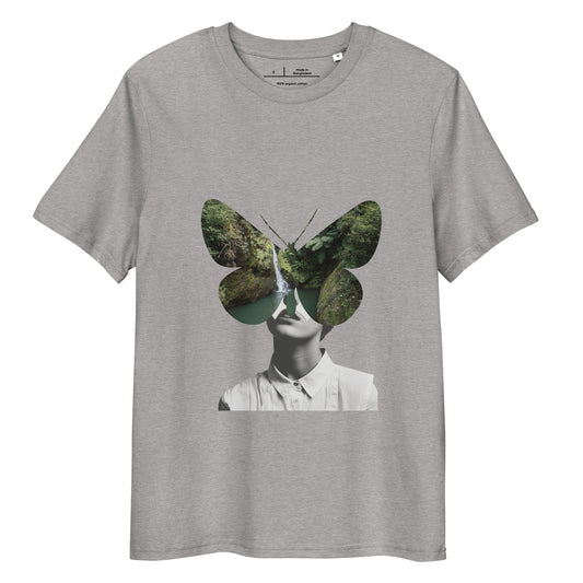 Men’s Organic Cotton T-Shirt – Eco-Friendly Comfort for Everyday Wear gray, full body, front
