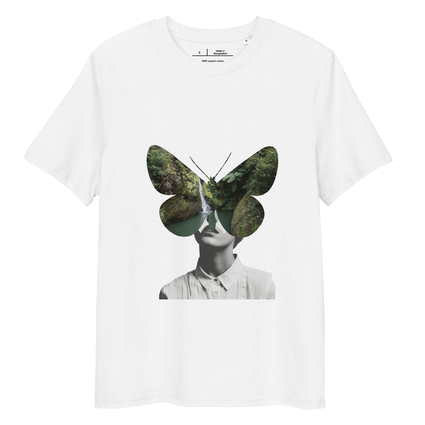 Men’s Organic Cotton T-Shirt – Eco-Friendly Comfort for Everyday Wear white, full body, front